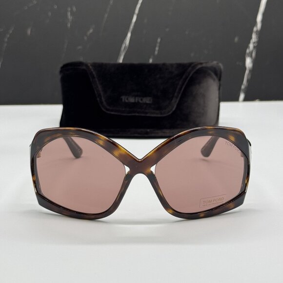 NEW TOM FORD CHEYENNE TF903 52E HAVANA WOMEN SUNGLASSES TOM FORD FT0903 52E main image 8